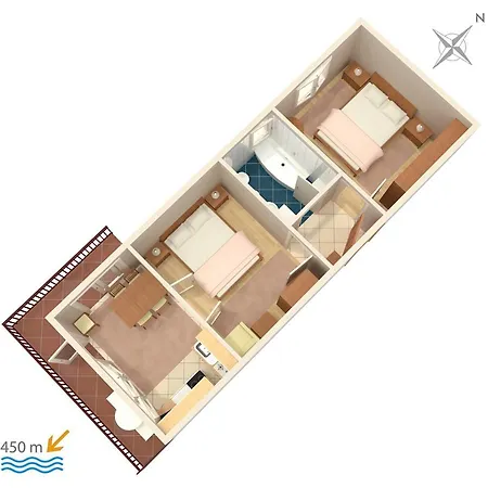 860a Apartman Biograd na Moru